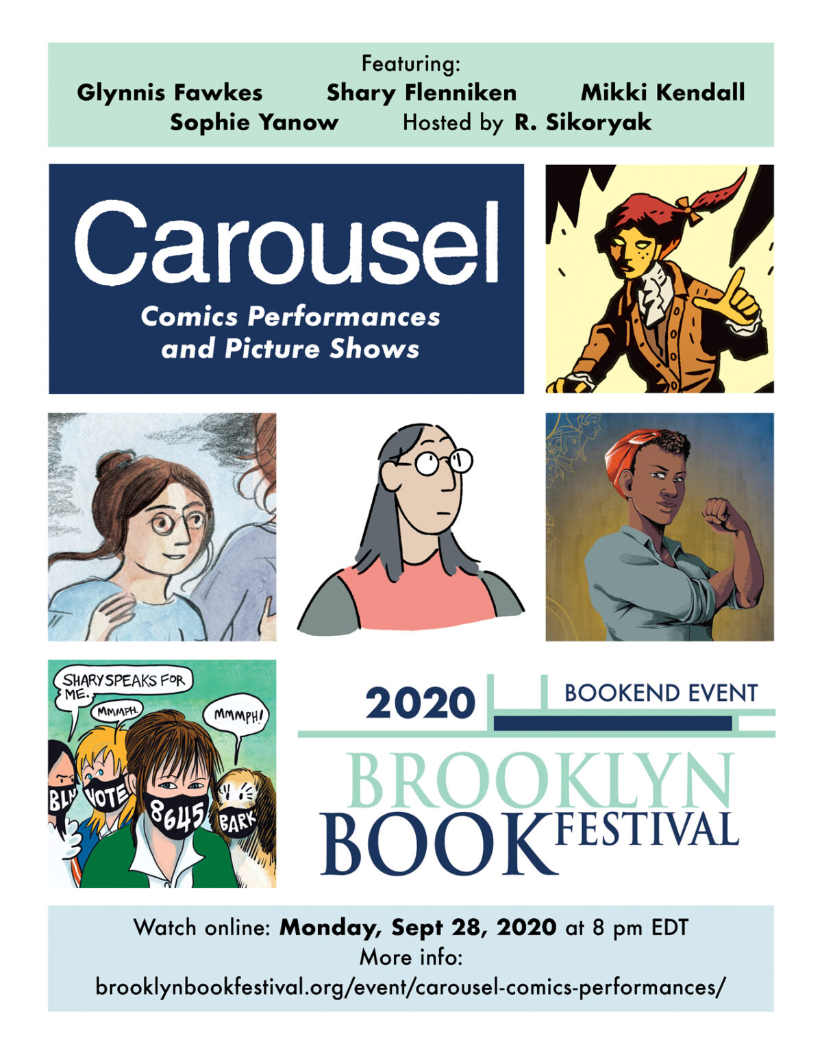 Brooklyn Book Festival Carousel: Mon. Sept. 28, 2020